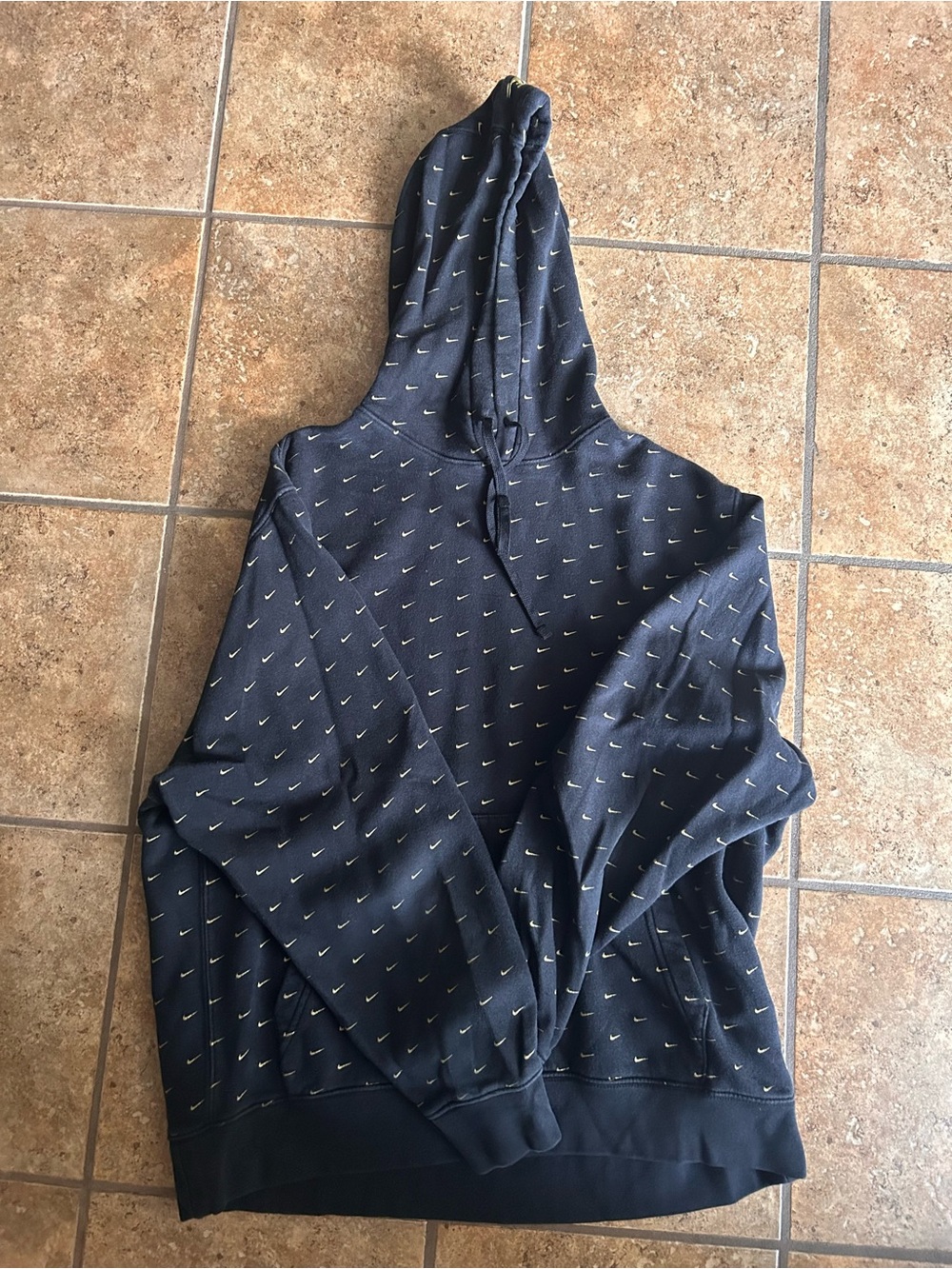 Nike All-over Swoosh Black Hoodie